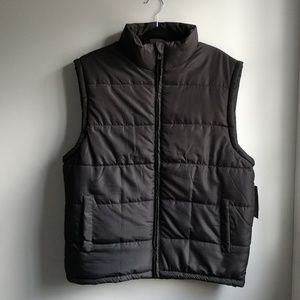 NWT Burnside Mens Black Puffer Vest